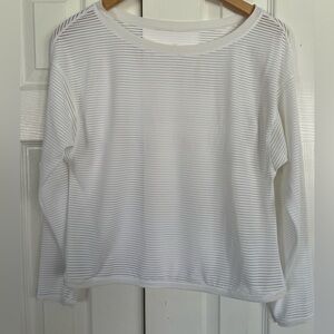 Lululemon Mesh White Longsleeve (Size 6)